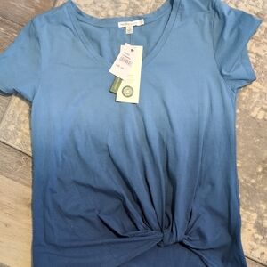 Threads 4 Thought Sky Blue Twist Front Tee